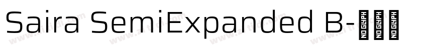 Saira SemiExpanded B字体转换 Saira SemiExpanded B字体转换